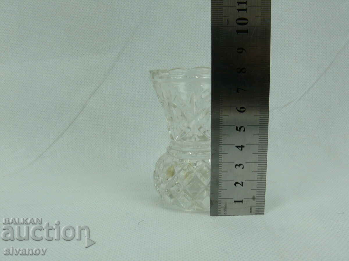Interesting old glass vase small #2212 - 6 Interesting old glass vase small #2212 - 6