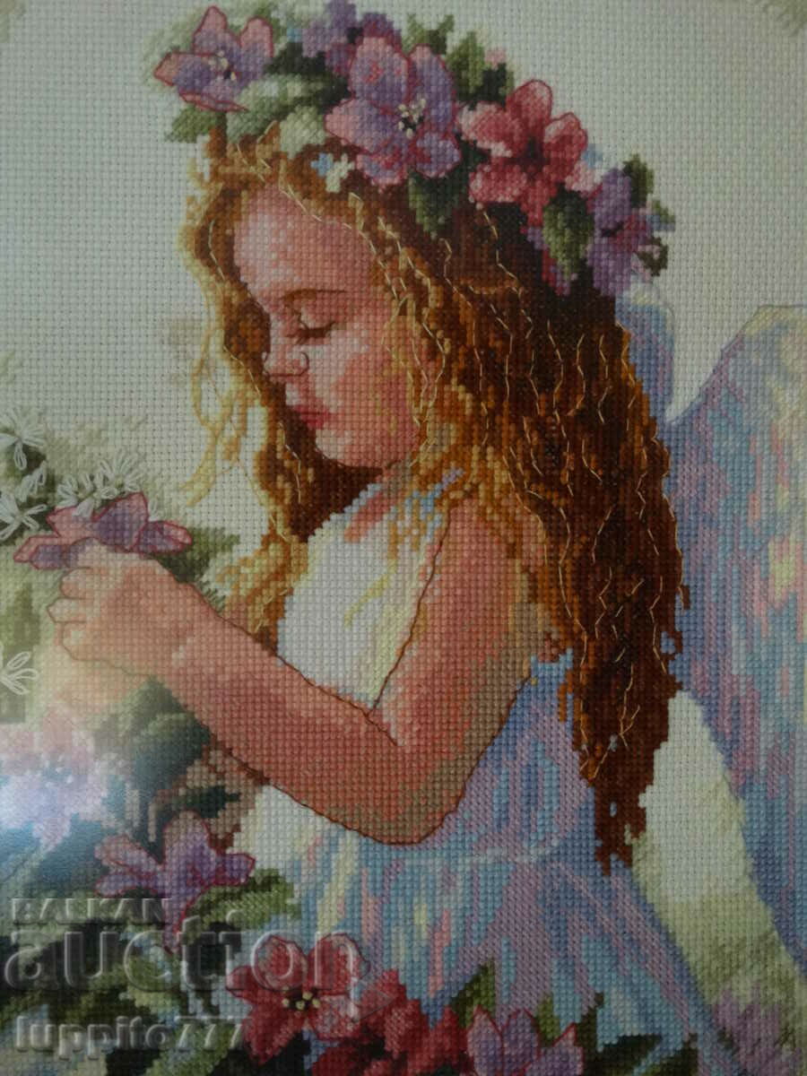 Auction Tapestry with ANGEL figure in a frame Auction Tapestry with ANGEL figure in a frame