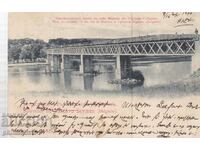OLD CARD ca. 1906 MARITSA BRIDGE AT SIMEONOVGRAD