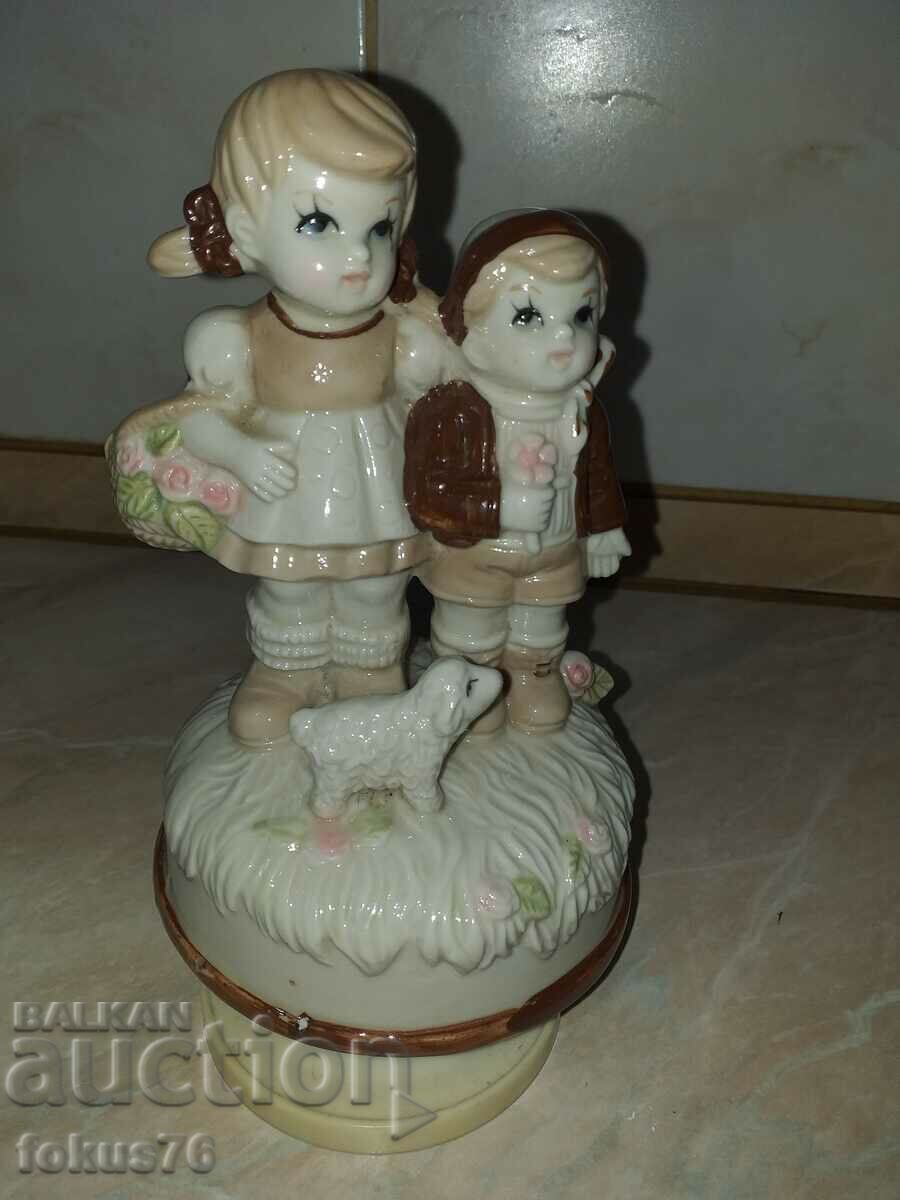 Great beautiful figurine boy and girl - playing with price 79.00 BGN | € 40.39