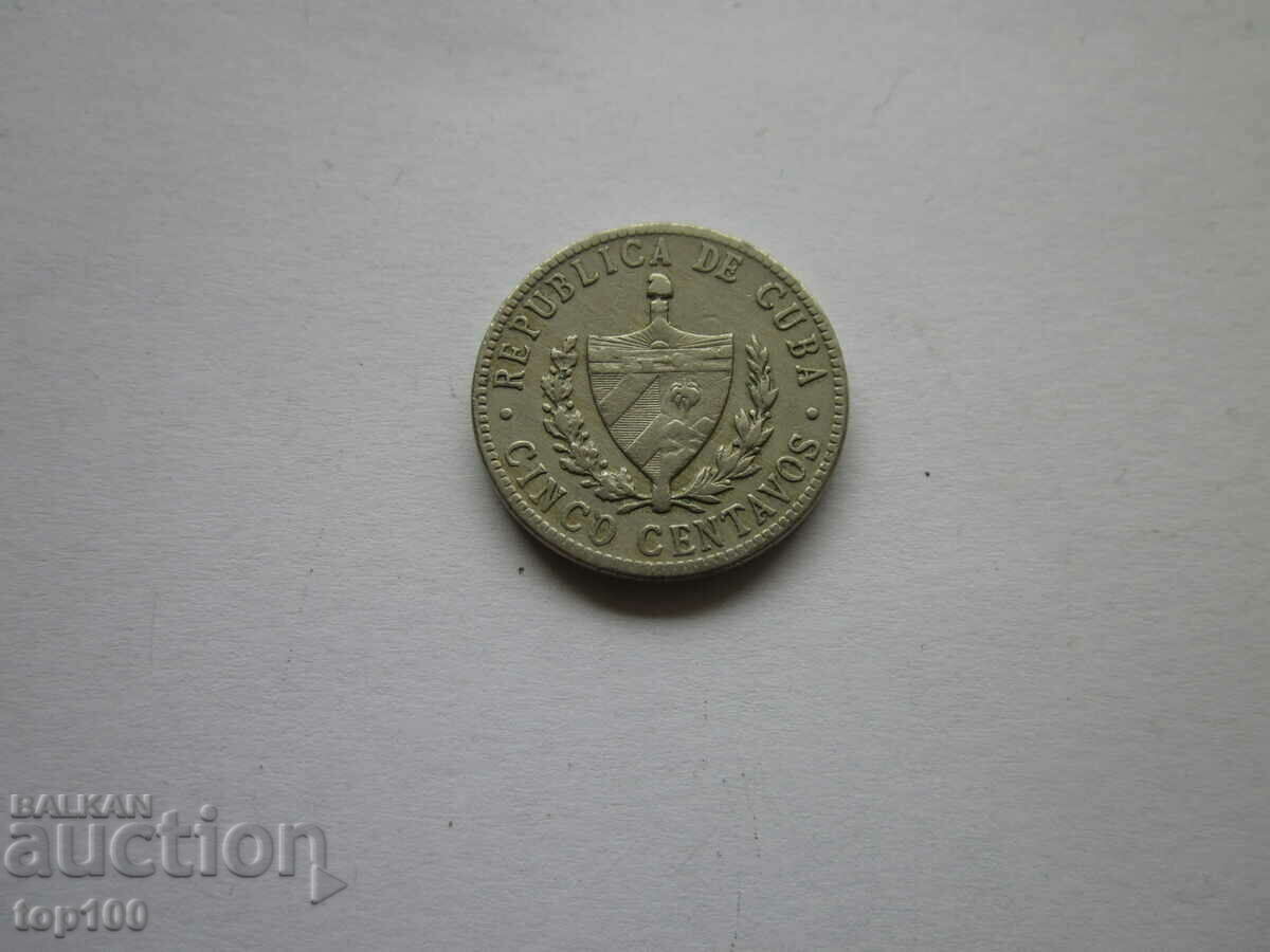 CUBAN COIN V CENTAVOS 1946. BZC !!! with price 4.00 BGN | € 2.05 CUBAN COIN V CENTAVOS 1946. BZC !!! with price 4.00 BGN | € 2.05