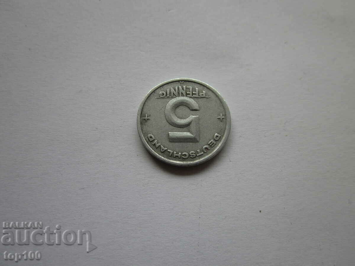 Auction  5 PFENNINGS 1949 BZC !!!