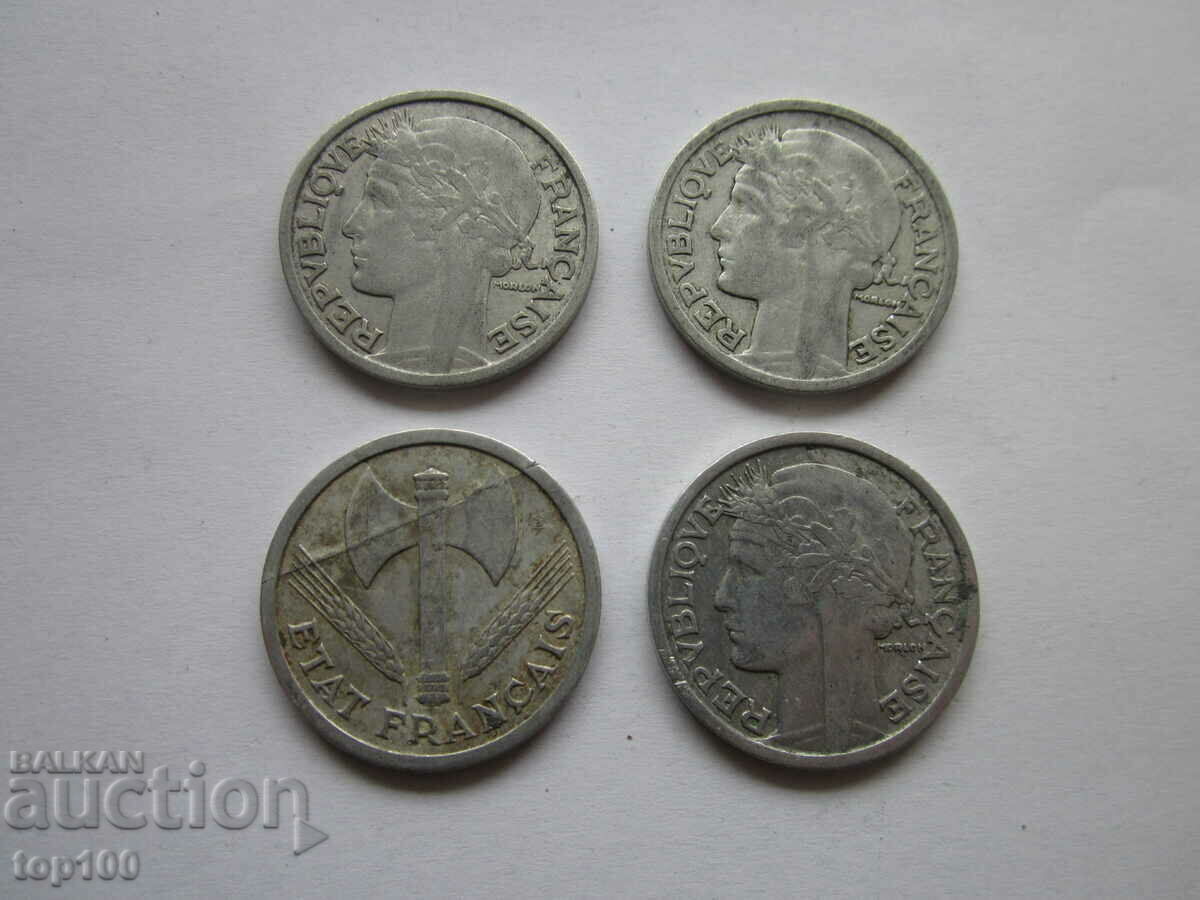 LOT OF FRANCES 1943/47. BZC !!! with price 5.00 BGN | € 2.56 LOT OF FRANCES 1943/47. BZC !!! with price 5.00 BGN | € 2.56