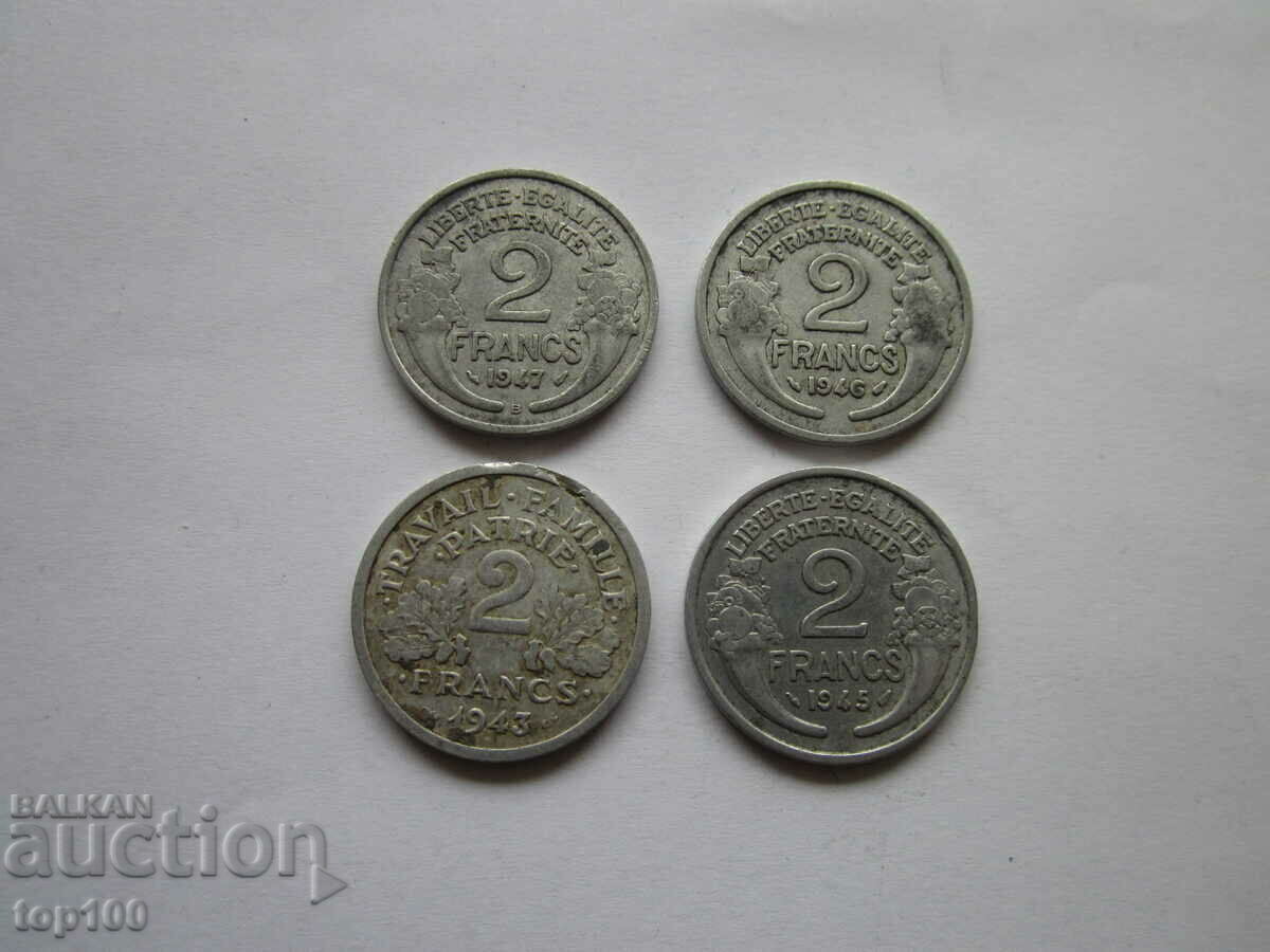 Auction LOT OF FRANCES 1943/47. BZC !!! Auction LOT OF FRANCES 1943/47. BZC !!!