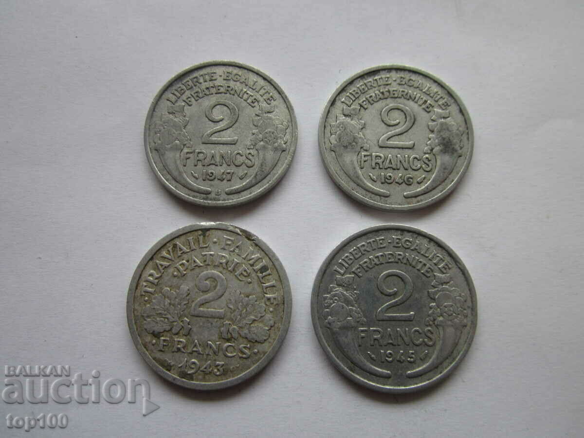 LOT OF FRANCES 1943/47. BZC !!!