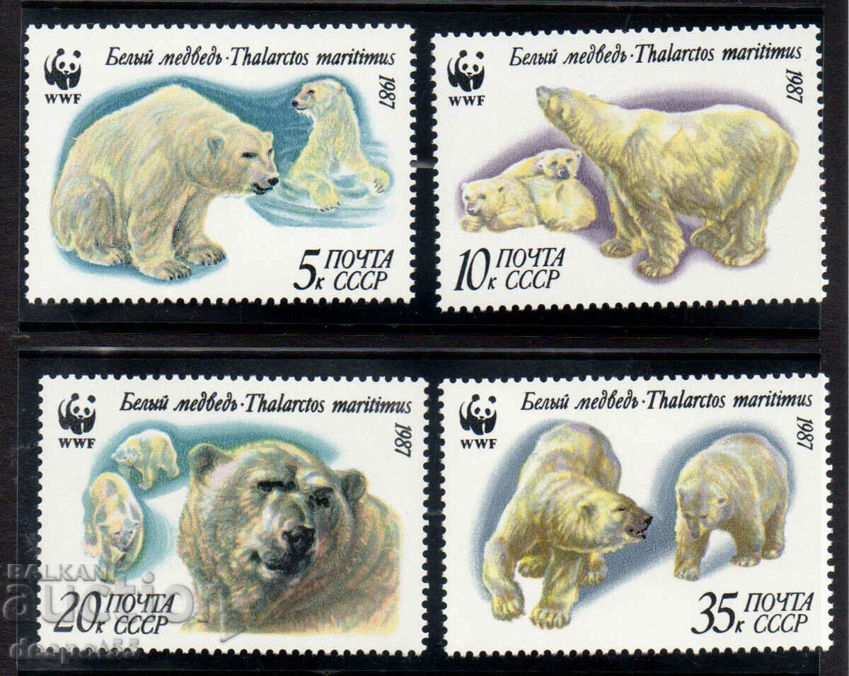 1987. USSR. Polar bears.