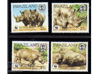 1987. Σουαζιλάνδη. Παγκόσμια Διατήρηση - Λευκός Ρινόκερος.