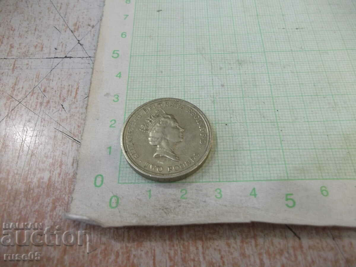 Παράδοση Κέρμα "ΔΥΟ ΛΙΡΕΣ - 1694-1994." Αγγλικά Παράδοση Κέρμα "ΔΥΟ ΛΙΡΕΣ - 1694-1994." Αγγλικά