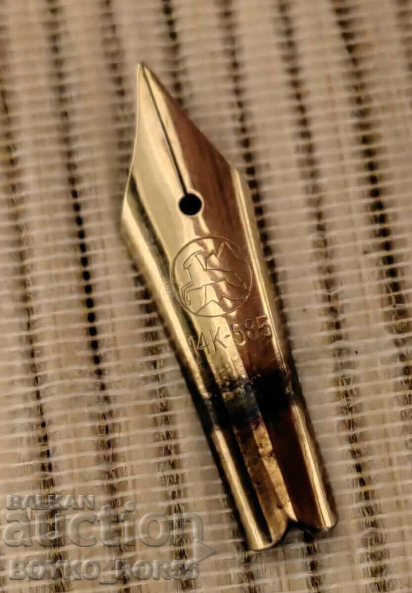Pena de aur pentru stilou german vechi