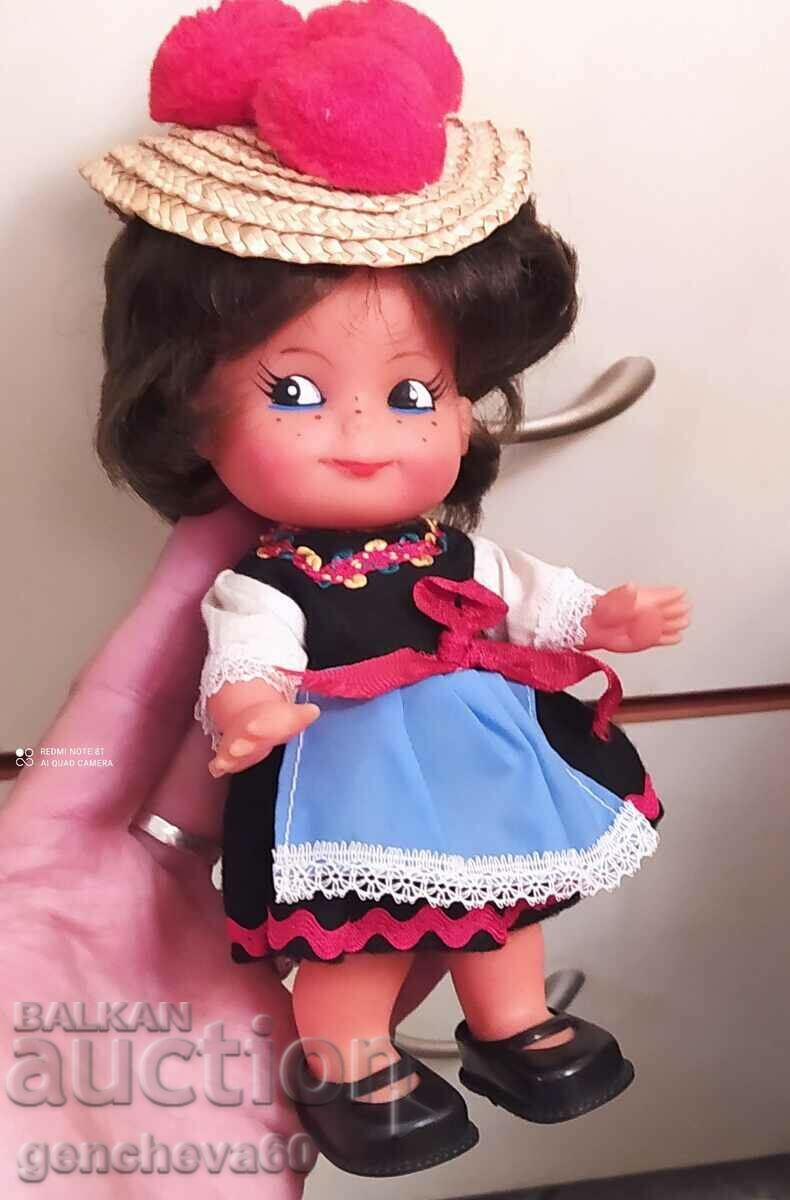 Vintage doll in traditional Black Forest costume
