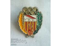 Football badge - FC Hospitalet, Spain