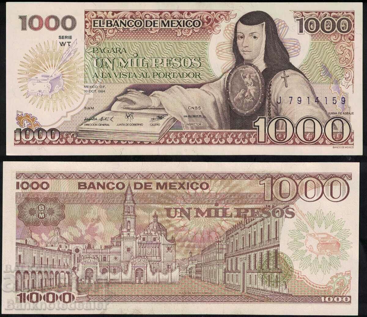Mexic 1000 Pesos 1984 Pick 80a Ref 4159