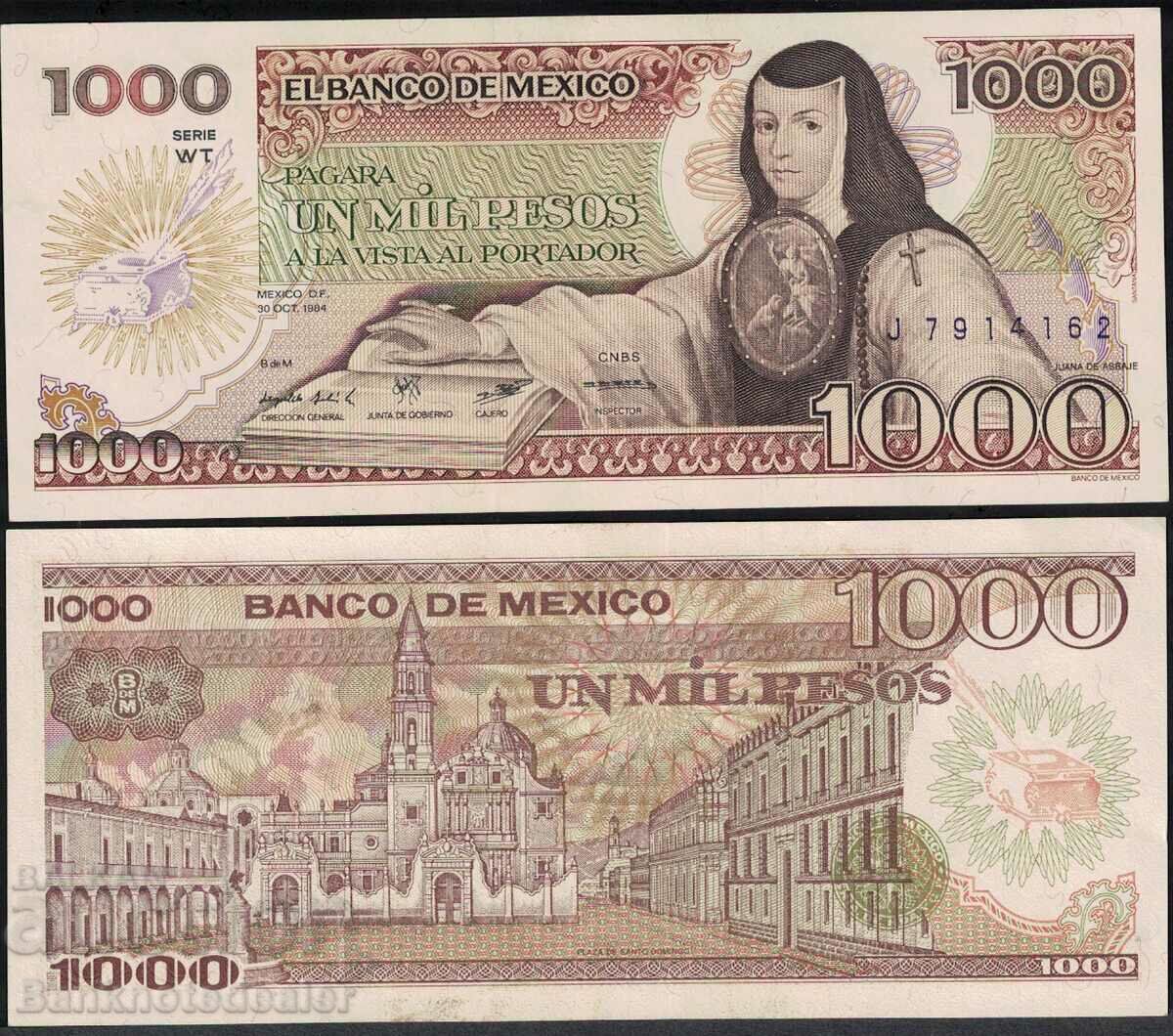 Mexico 1000 Pesos 1984 Pick 80a Ref 4162
