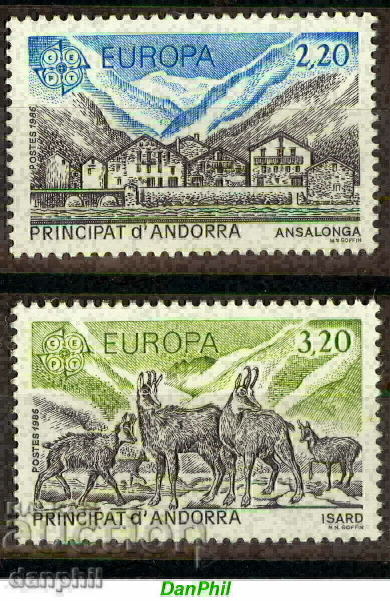 Andorra pr. 1986 Europa CEPT (**) curat, netimbrat