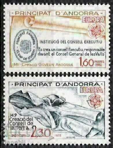 Andorra pr. 1982 Europa CEPT (**) strigă curată