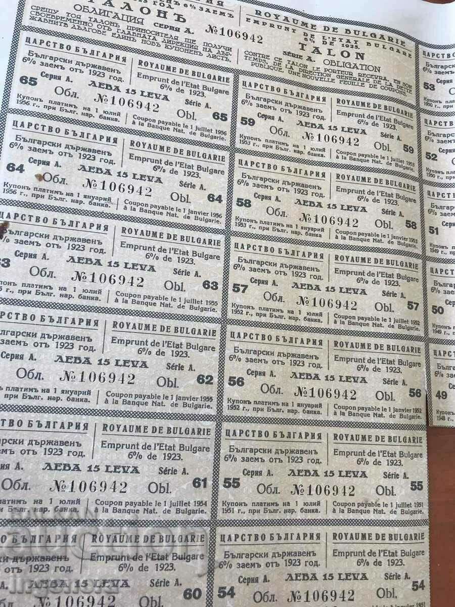 Delivery of BOND-500 BGN. 1923 WITH MATURITY COUPONS Delivery of BOND-500 BGN. 1923 WITH MATURITY COUPONS
