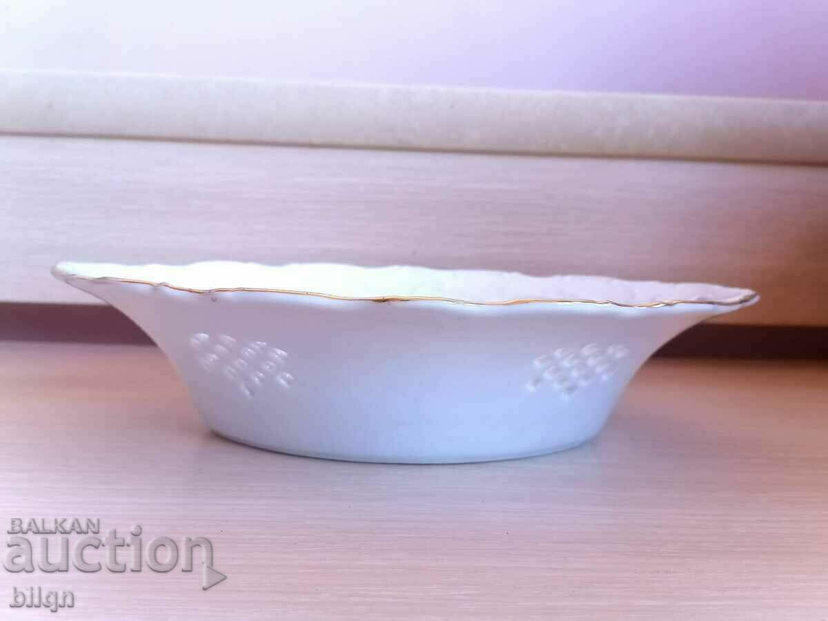 Auction Collectible Porcelain Dish-Adamo Gold Collection Auction Collectible Porcelain Dish-Adamo Gold Collection
