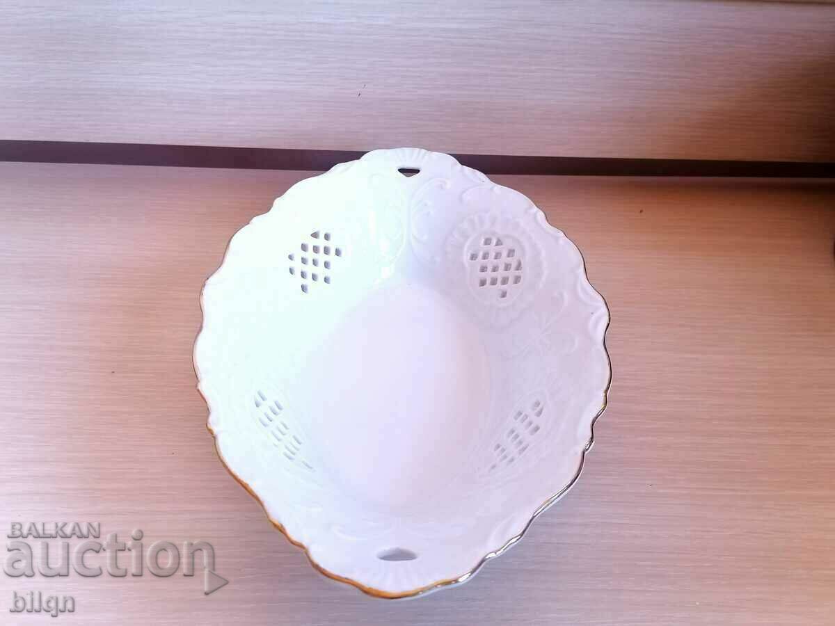 Collectible Porcelain Dish-Adamo Gold Collection - 5 Collectible Porcelain Dish-Adamo Gold Collection - 5