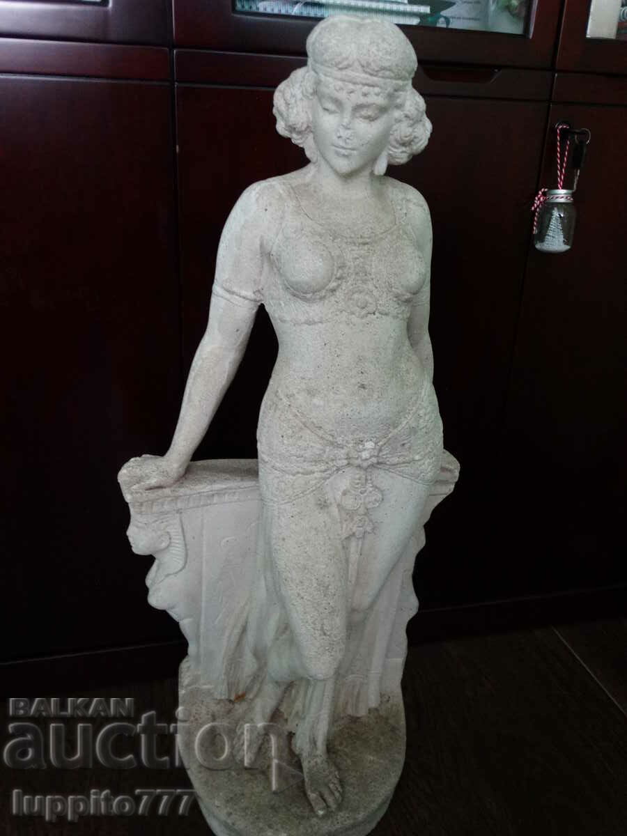 Auction Sculpture stylized female figure handmade concrete Auction Sculpture stylized female figure handmade concrete