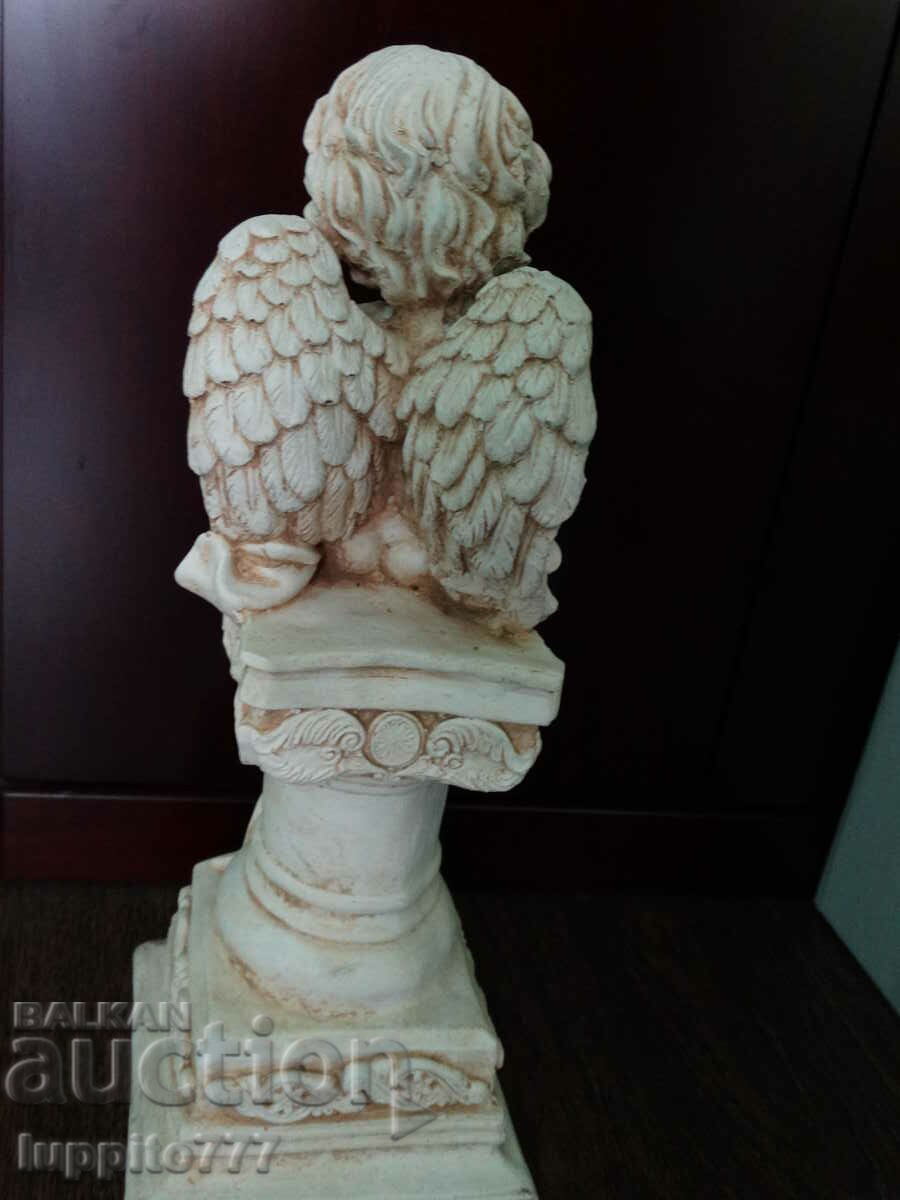 Auction Sculpture stylized figure angel handmade concrete Auction Sculpture stylized figure angel handmade concrete