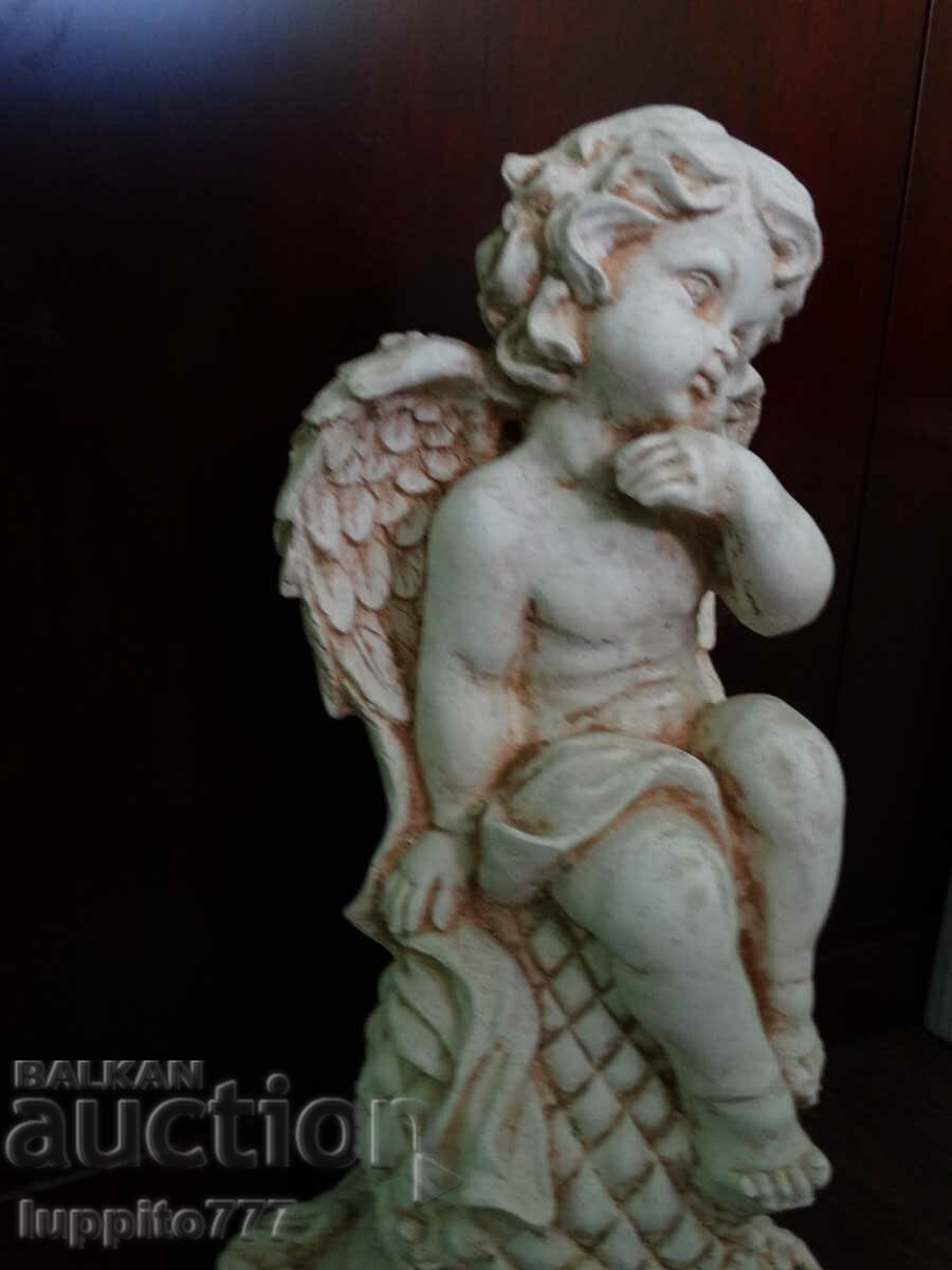 Γλυπτική στυλιζαρισμένη φιγούρα αγγέλου χειροποίητο σκυρόδεμα με τιμή 350.00 BGN | € 178.95 Γλυπτική στυλιζαρισμένη φιγούρα αγγέλου χειροποίητο σκυρόδεμα με τιμή 350.00 BGN | € 178.95