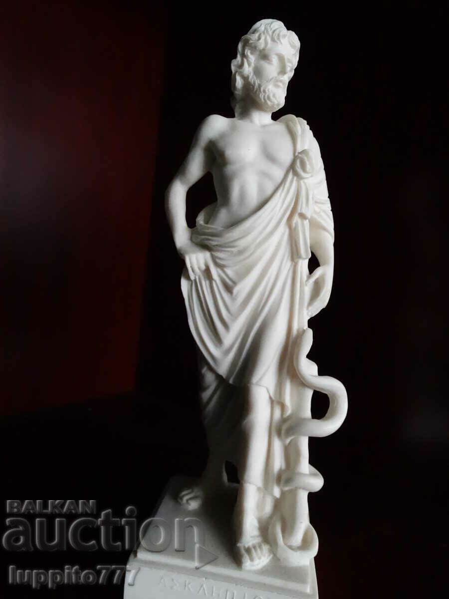Sculpture statuette stylized ancient Asclepius with price 150.00 BGN | € 76.69 Sculpture statuette stylized ancient Asclepius with price 150.00 BGN | € 76.69