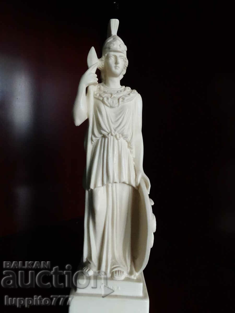 Sculpture statuette stylized ancient Athena/Minerva