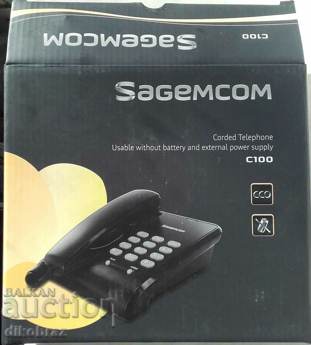 Σταθερό τηλέφωνο Sagem C100 - Νέο στην αρχική του συσκευασία