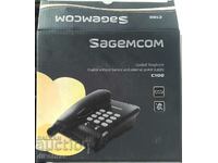 Стационарен телефон Sagem C100 - Нов в оригинална кутия