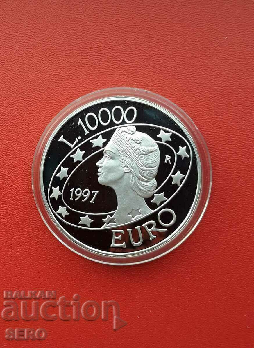 Сан Марино-10000 лири 1997-сребърна и мн.рядка