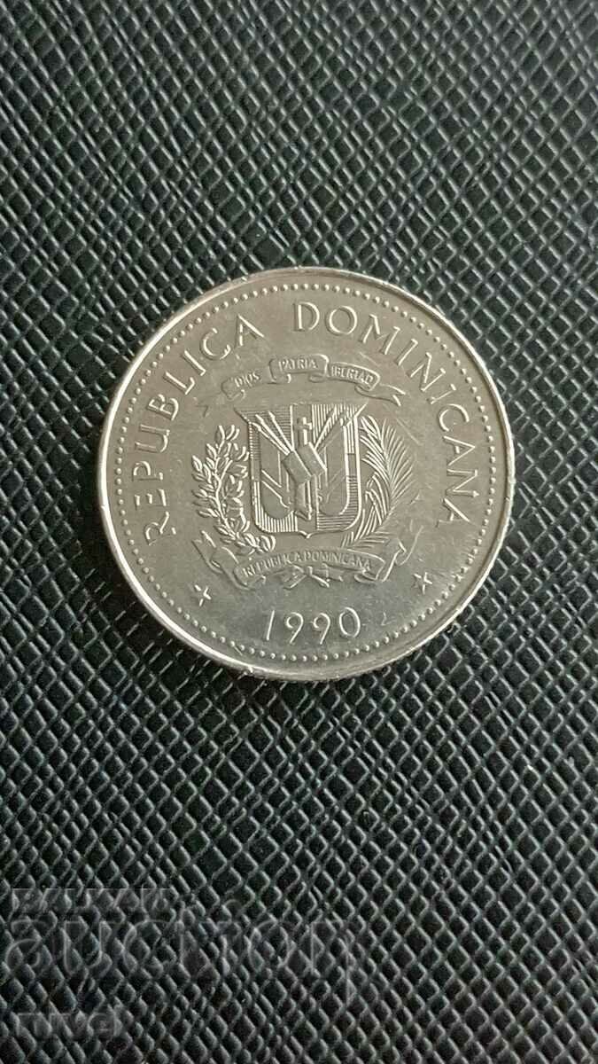 Dominican Republic, 25 centavos 1990. with price 2.70 BGN | € 1.38