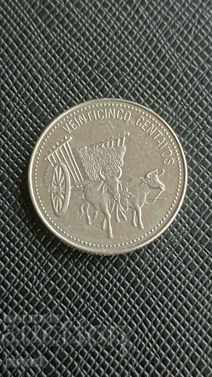 Dominican Republic, 25 centavos 1990.