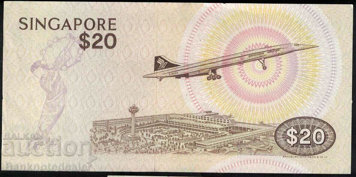 Singapore 20 Dollars 1979 Pick 12 aUnc Ref 3361 с цена 95.00 лв. | € 48.57 Singapore 20 Dollars 1979 Pick 12 aUnc Ref 3361 с цена 95.00 лв. | € 48.57