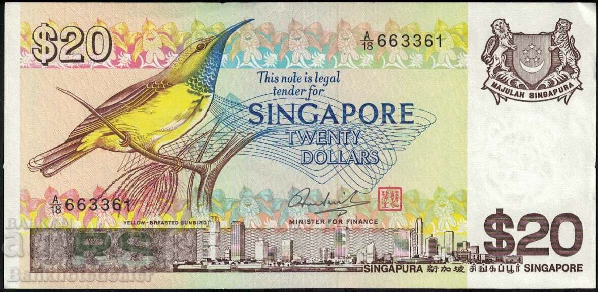 Singapore 20 de dolari 1979 Pick 12 aUnc Ref 3361