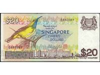 Singapore 20 Dollars 1979 Pick 12 aUnc Ref 3361