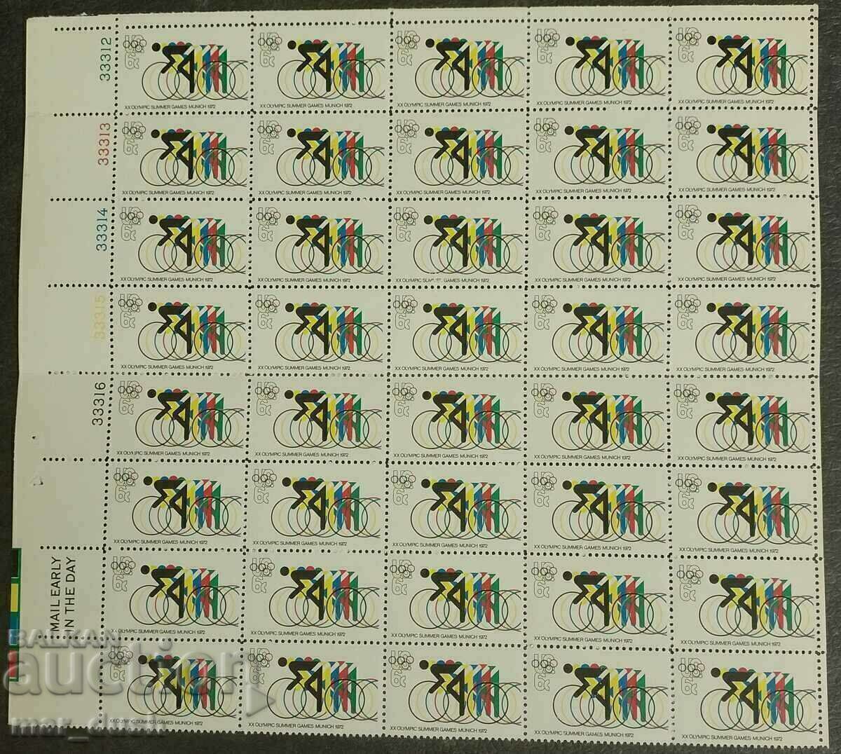 USA, 1972. Olympic Games Munich.