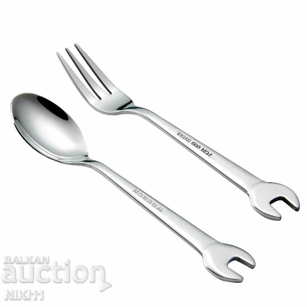 Fork and spoon Spanner Set, spanner, utensils