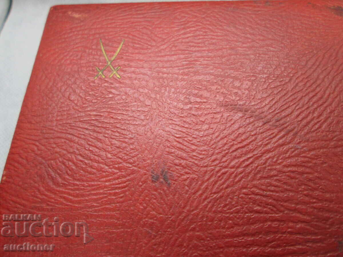 OLD EMPTY BOX FROM MEISSEN - 7 OLD EMPTY BOX FROM MEISSEN - 7