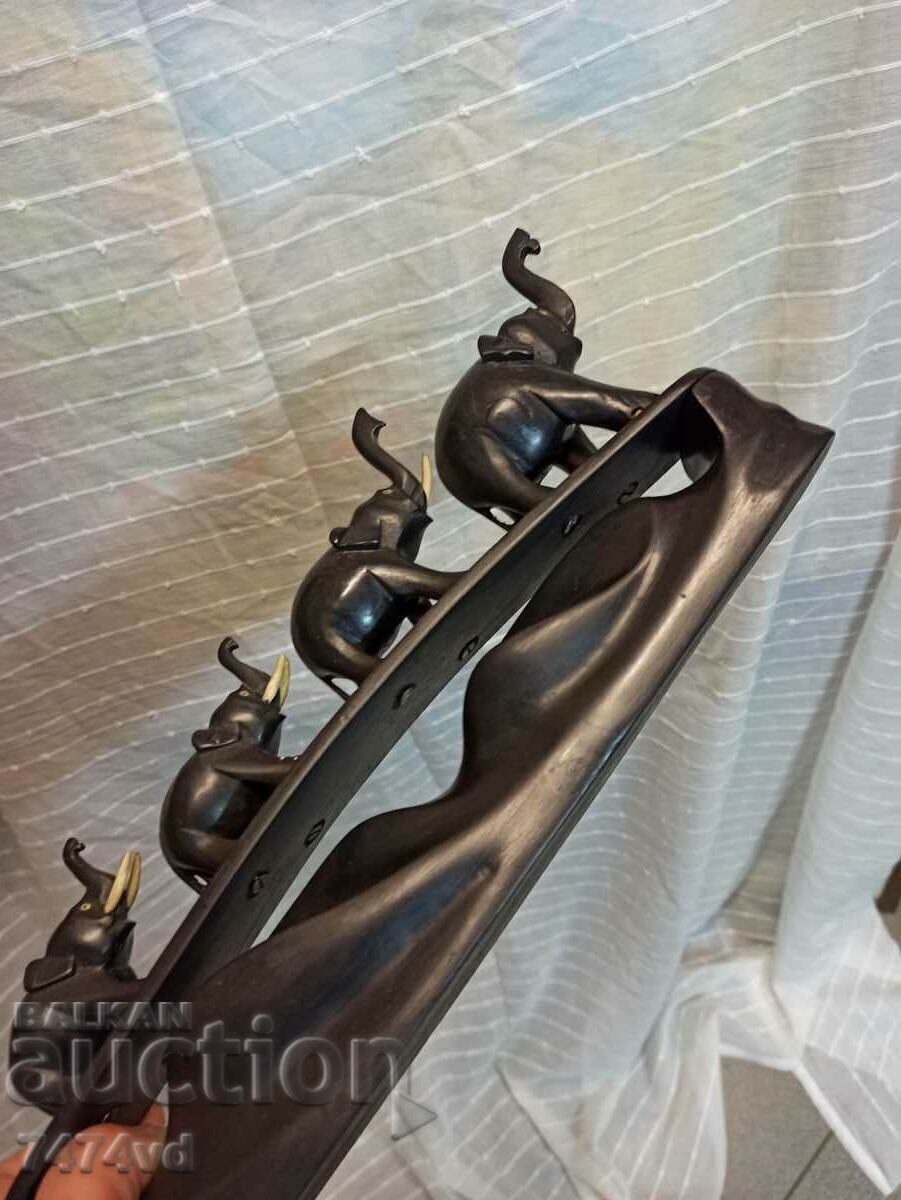 ELEFANTI PLASTIC, LEMN NEGRU AFRICAN - 7