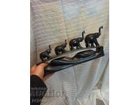 ELEFANTI PLASTIC, LEMN NEGRU AFRICAN
