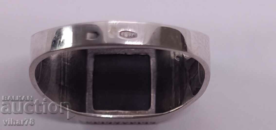 Silver Men's Ring - 7