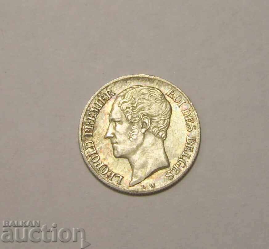 Belgium 20 centimes 1853 Silver - 6 Belgium 20 centimes 1853 Silver - 6