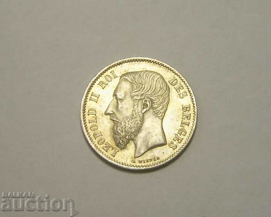 Delivery of Belgium 50 centimes 1866 Silver Delivery of Belgium 50 centimes 1866 Silver