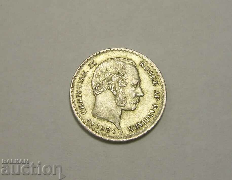 Auction RR! Denmark 10 Ores 1884 Beautiful Auction RR! Denmark 10 Ores 1884 Beautiful