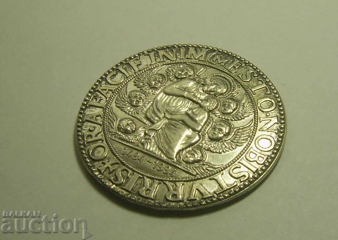 Replica monedei cu medalie de argint 999 1494-1994