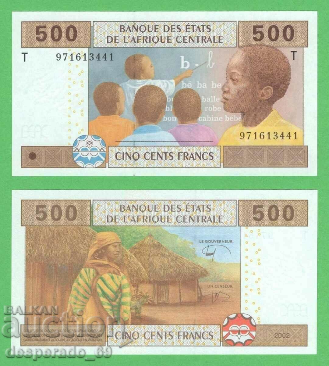 (¯`'•.¸ CONGO 500 francs 2002 UNC ¸.•'´¯)