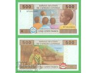 (¯`'•.¸ CONGO 500 francs 2002 UNC ¸.•'´¯)