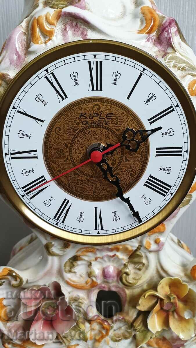 Μεγάλο ρολόι χαλαζία από πορσελάνη με τιμή 150.00 BGN | € 76.69