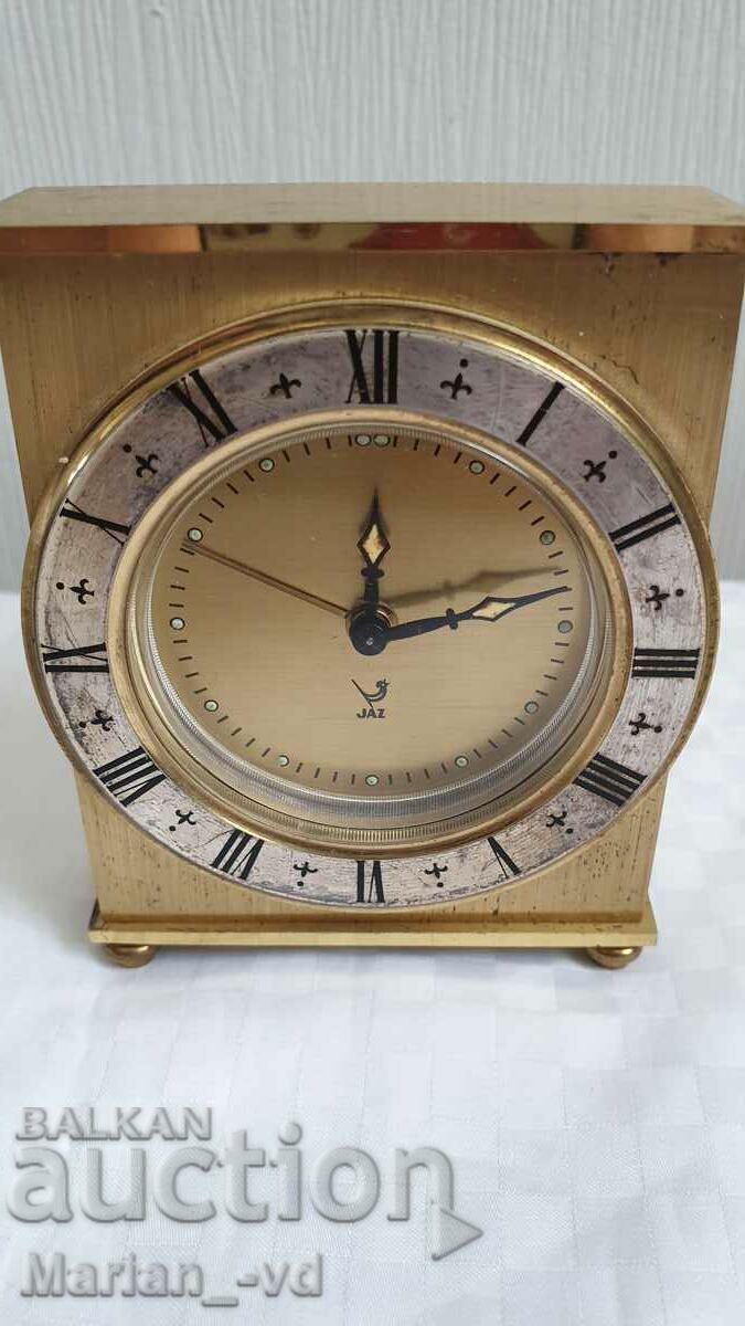 Auction  Table bronze mechanical clock JAZ 1976 - 1978.