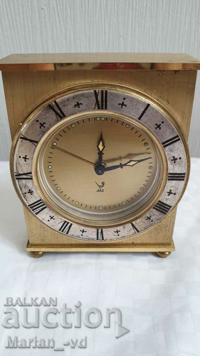 Delivery of Table bronze mechanical clock JAZ 1976 - 1978.
